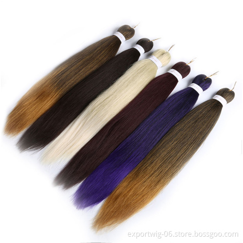 Pre Stretched Braiding Hair Extensions Wholesale Price Prestreched Synthetic Fiber Braiding Hair Jumbo Hair Braids For Women